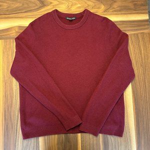 Michael Kors Men's XXL Dark Red Knit Crewneck Sweater
